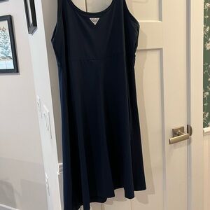 Columbia Dark Navy Scoop Neck Midi Dress